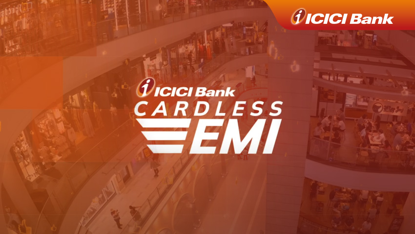 ICICI Bank Cardless EMI, a service that allows customers to make purchases without a physical card. Created by Greysell.