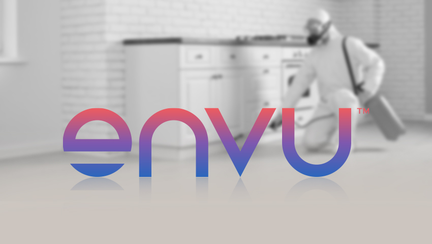 The Envu logo, created by Greysell, features a modern and clean design with a gradient color scheme that reflects the brand's identity.